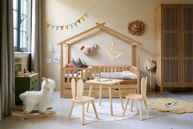 Petite Amélie - Huisbed - Warm Naturel - Grenenhout - Maison Collectie