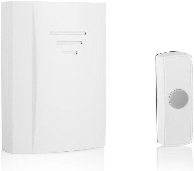 Draadloze Deurbel Set - Wit - Weersbestendig - Bereik 50 Meter
