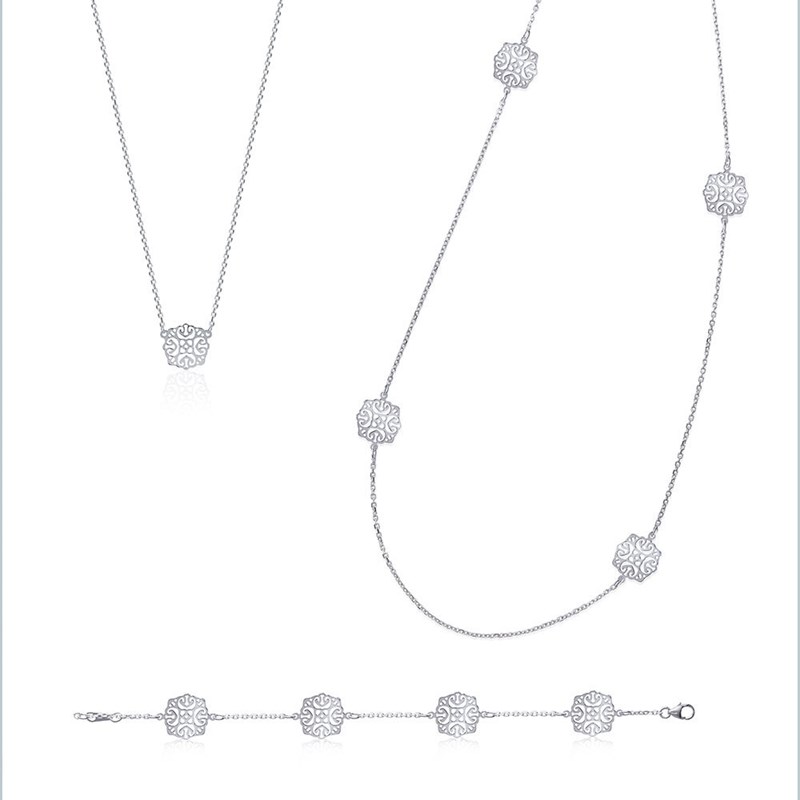 Collier Femme - Argent 925 - Longueur : 45 cm