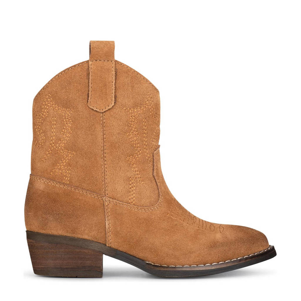 PS Poelman Bilasuède cowboylaarzen cognac