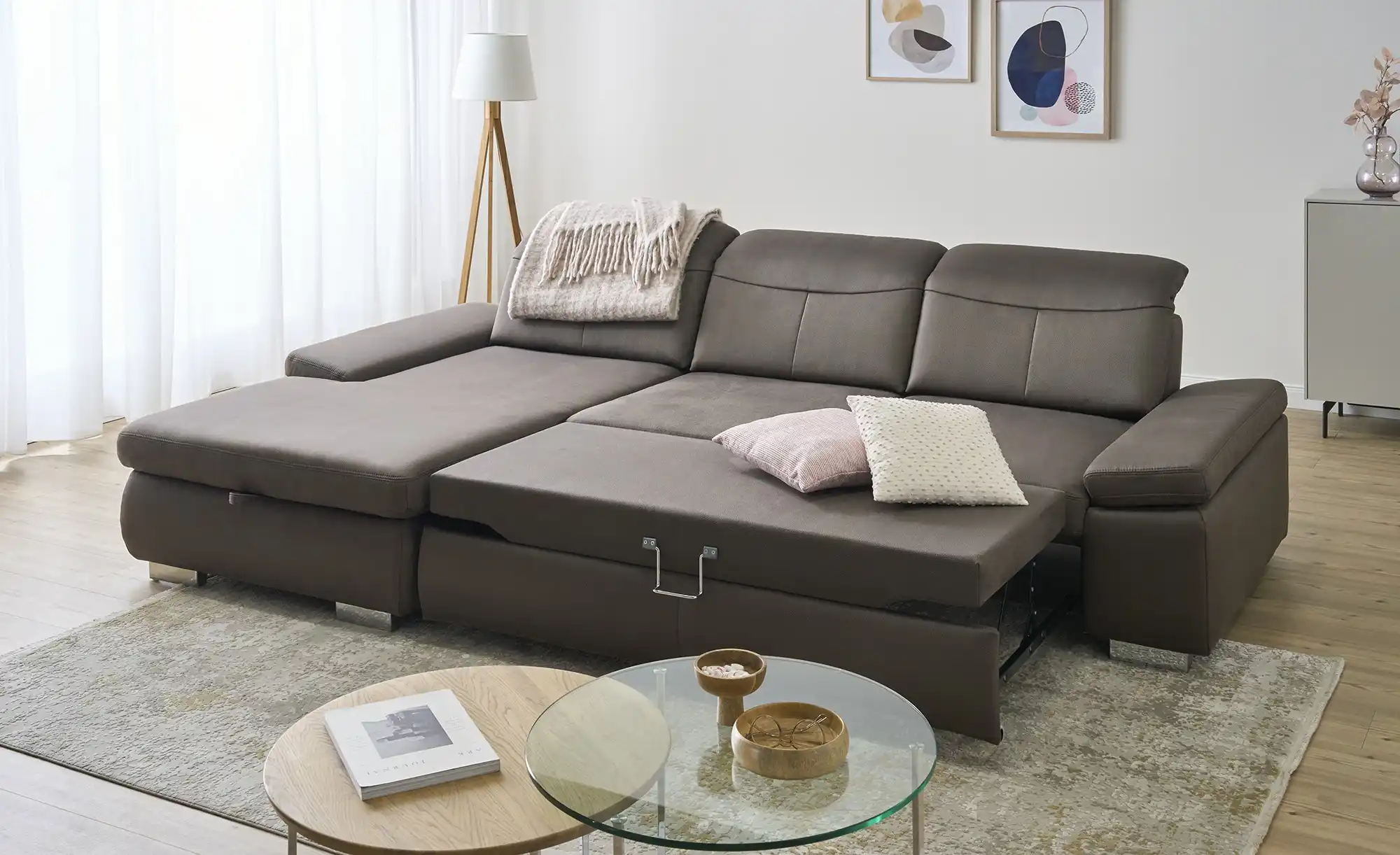 Lounge Collection Ecksofa aus Mikrofaser Kathrin