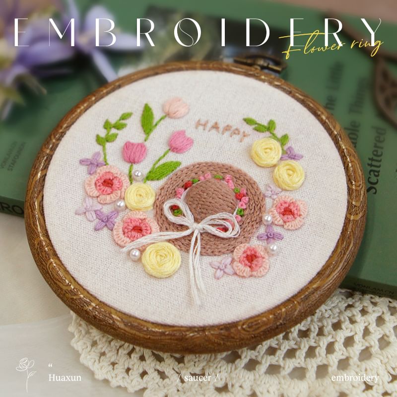 Embroidery Kingdom - DIY-borduurpakket voor ornamenten (verschillende ontwerpen)