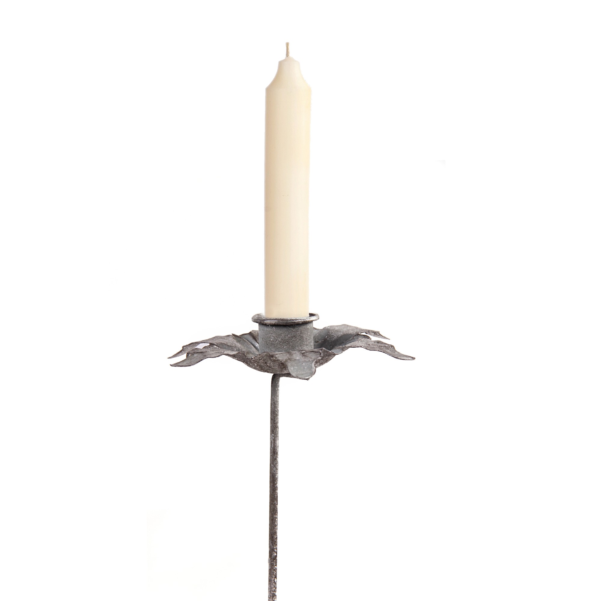 Kerzenstecker 'Alice', antik silber, Ø 11 cm, H 18 cm günstig bestellen