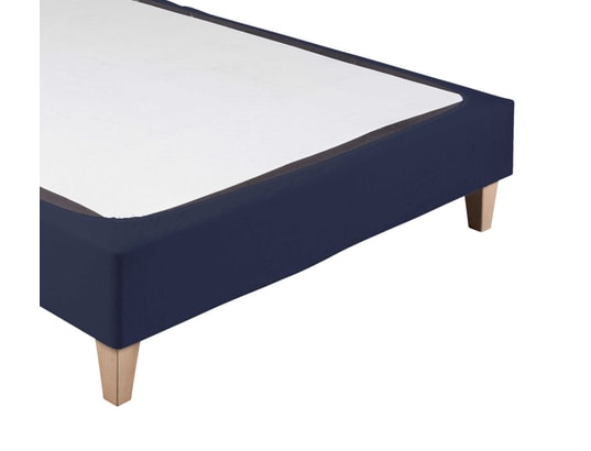 TERRE DE NUIT - Cache sommier Cache-sommier coton jersey bleu marine 120x200