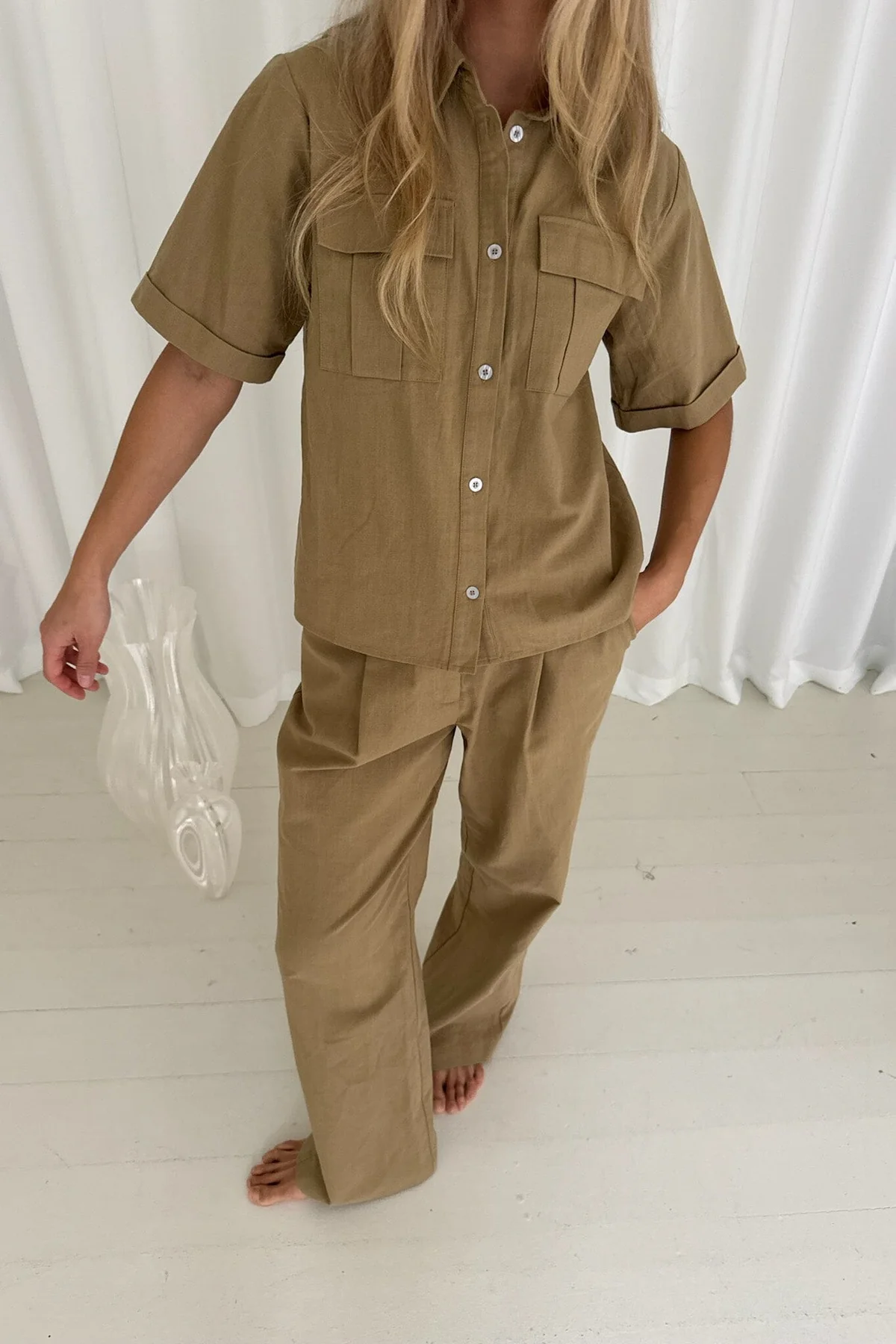 BYIC Celinaic Shirt lkhaki light khaki