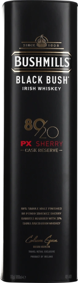BUSHMILLS BLACK BUSH 80/20 PX SHERRY 1LTR