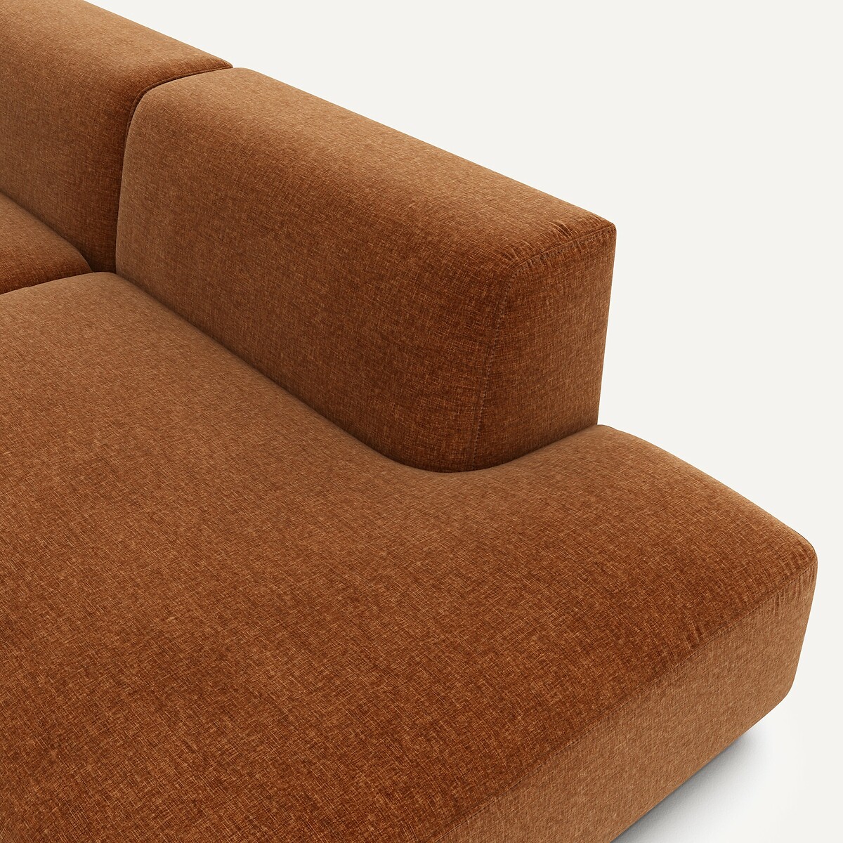 AM.PM<br>Sofá de canto esquerdo em veludo chenille, Jacopo