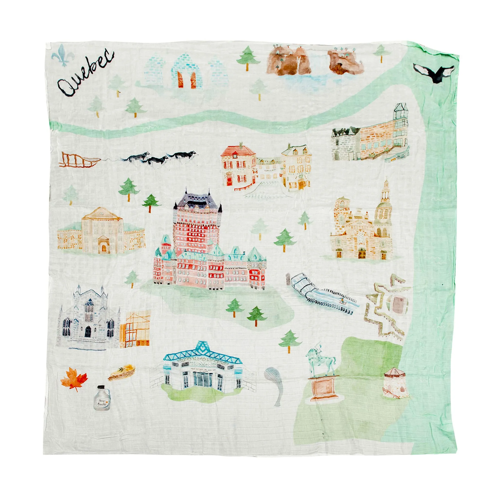 Loulou Lollipop Couverture Mousseline Bambou - Québec