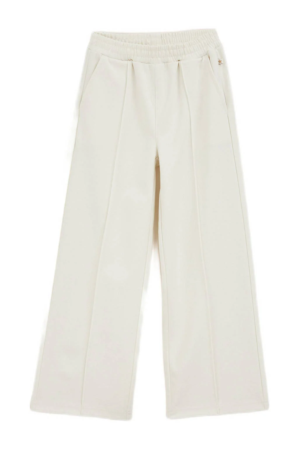 WE Fashion straight casual broek wit