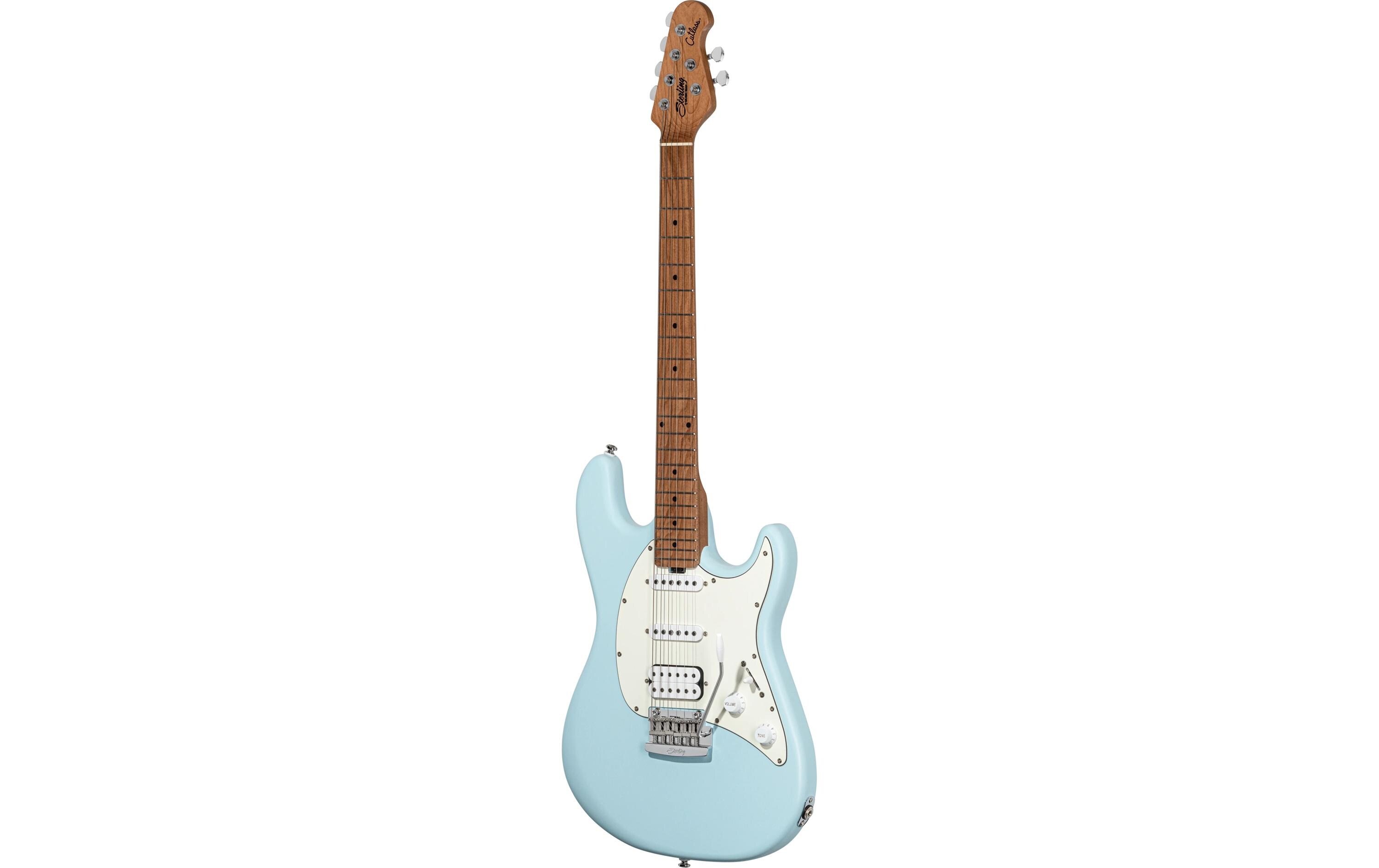 E-Gitarre Cutlass CT50 HSS Daphne Blue Satin<br>Vintage-Look mit modernen Verzierungen