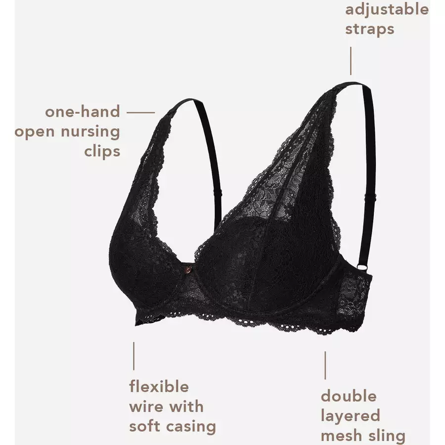 Noppies Gepolsterter Still-BH Wired Bra Lace Pale Mauve