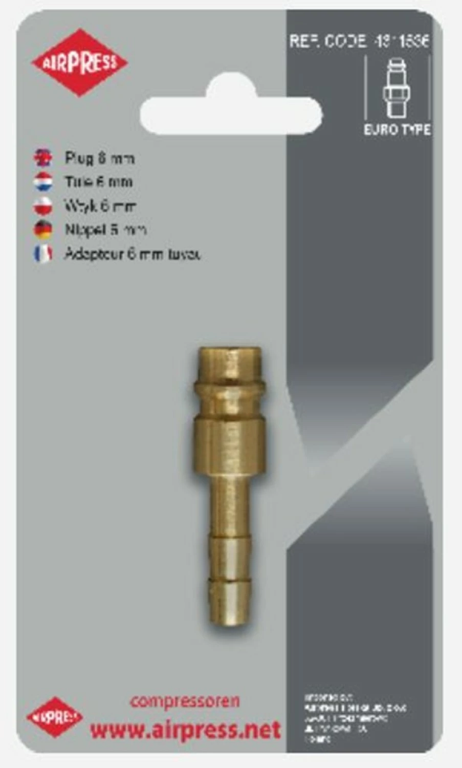 Airpress 4346812 - Insteeknippel 10 mm type Orion