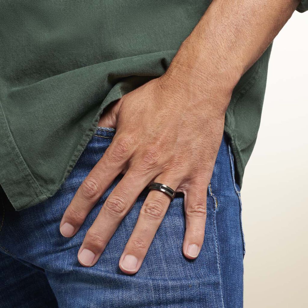 Bague Phebus Him Cosme Acier Noir