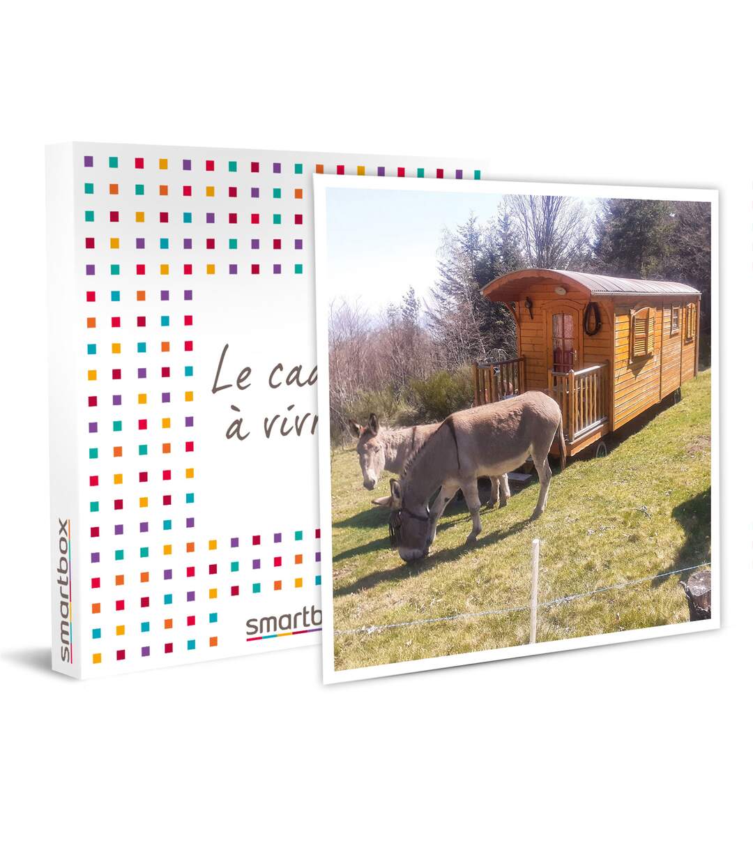 SMARTBOX - 3 jours en famille dans une roulotte d’une auberge au Parc régional du Pilat - Coffret Cadeau Séjour