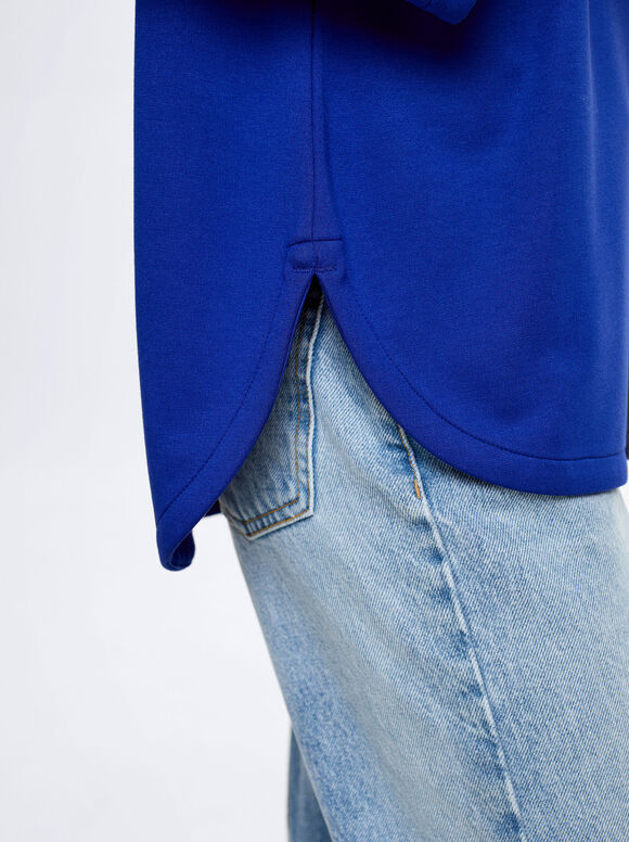 Camiseta de gola redonda - Azul