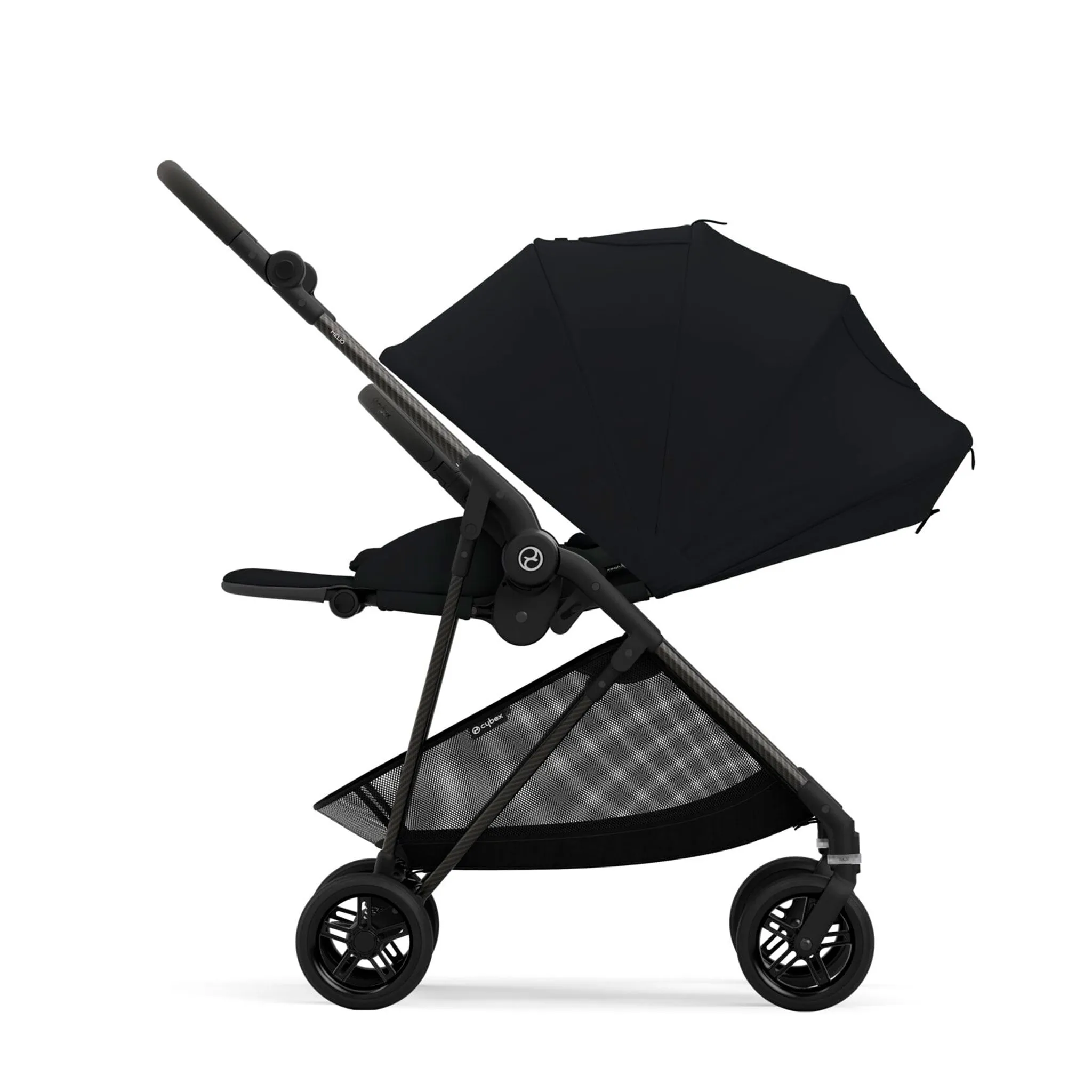 Cybex Poussette ultra légère Melio Carbon 3 - Noir lune