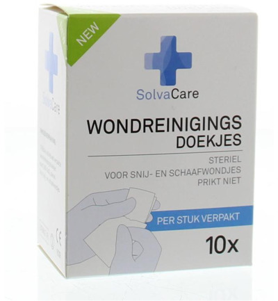 SolvaCare Wondreinigingsdoekjes steriel (10 stuks)