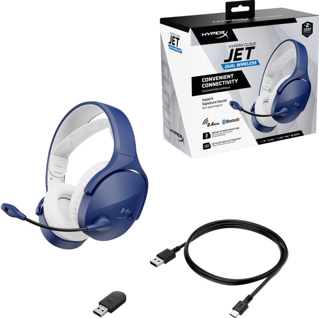 HyperX Cloud Jet trådløst gaming-headset (blå)