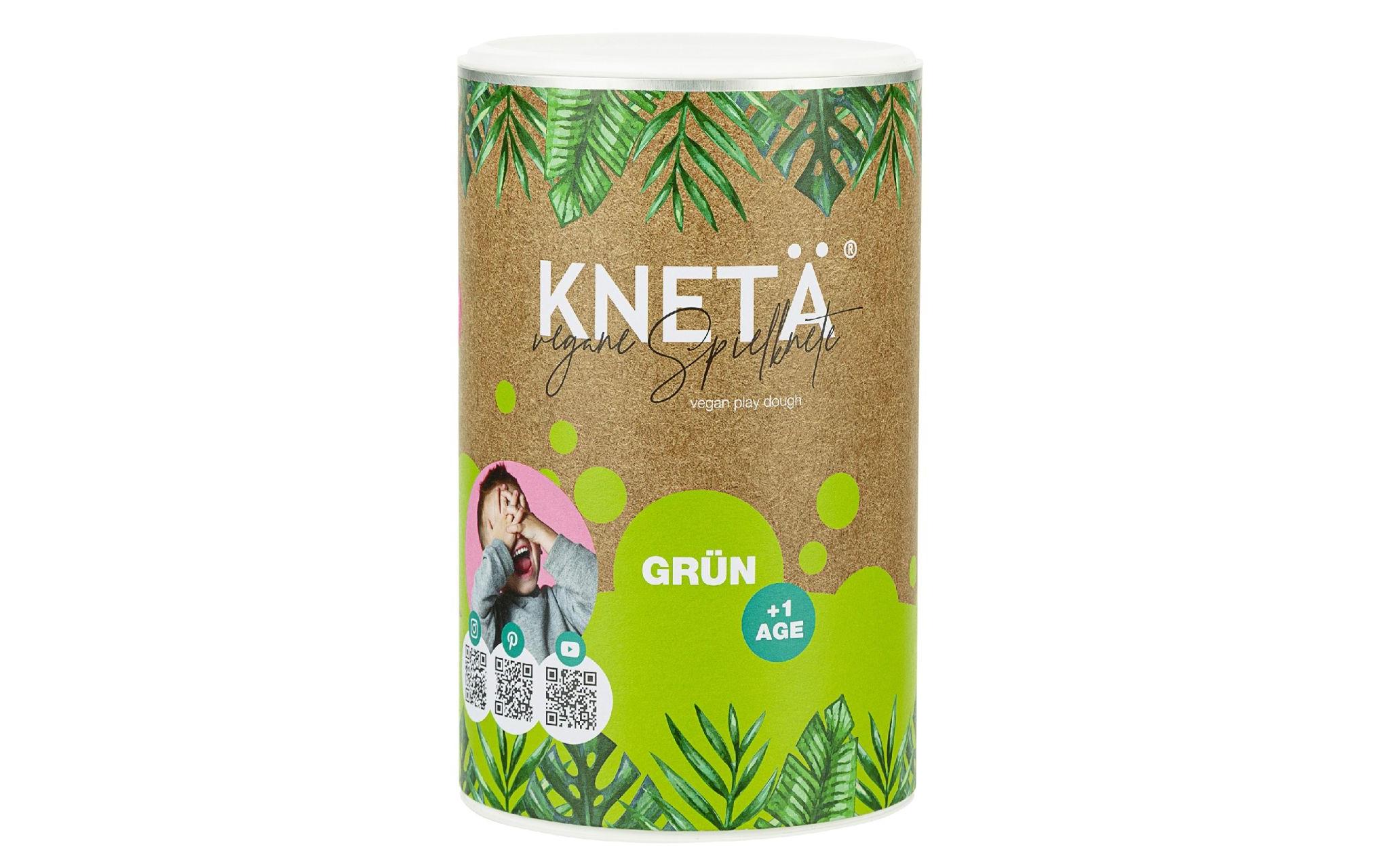 Knetmasse XXL Papierdose 1 kg GrünVegane Knete in einer Dose