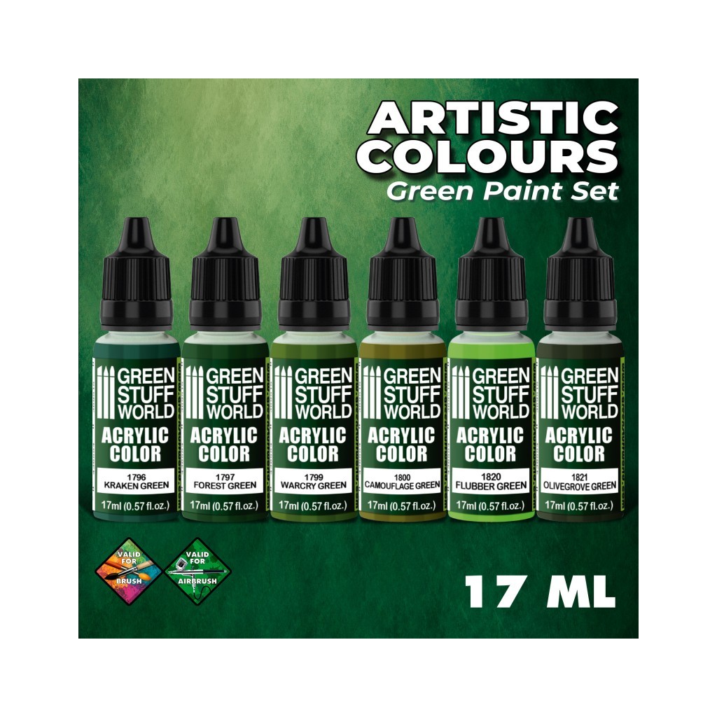 Set de Peintures - Vert