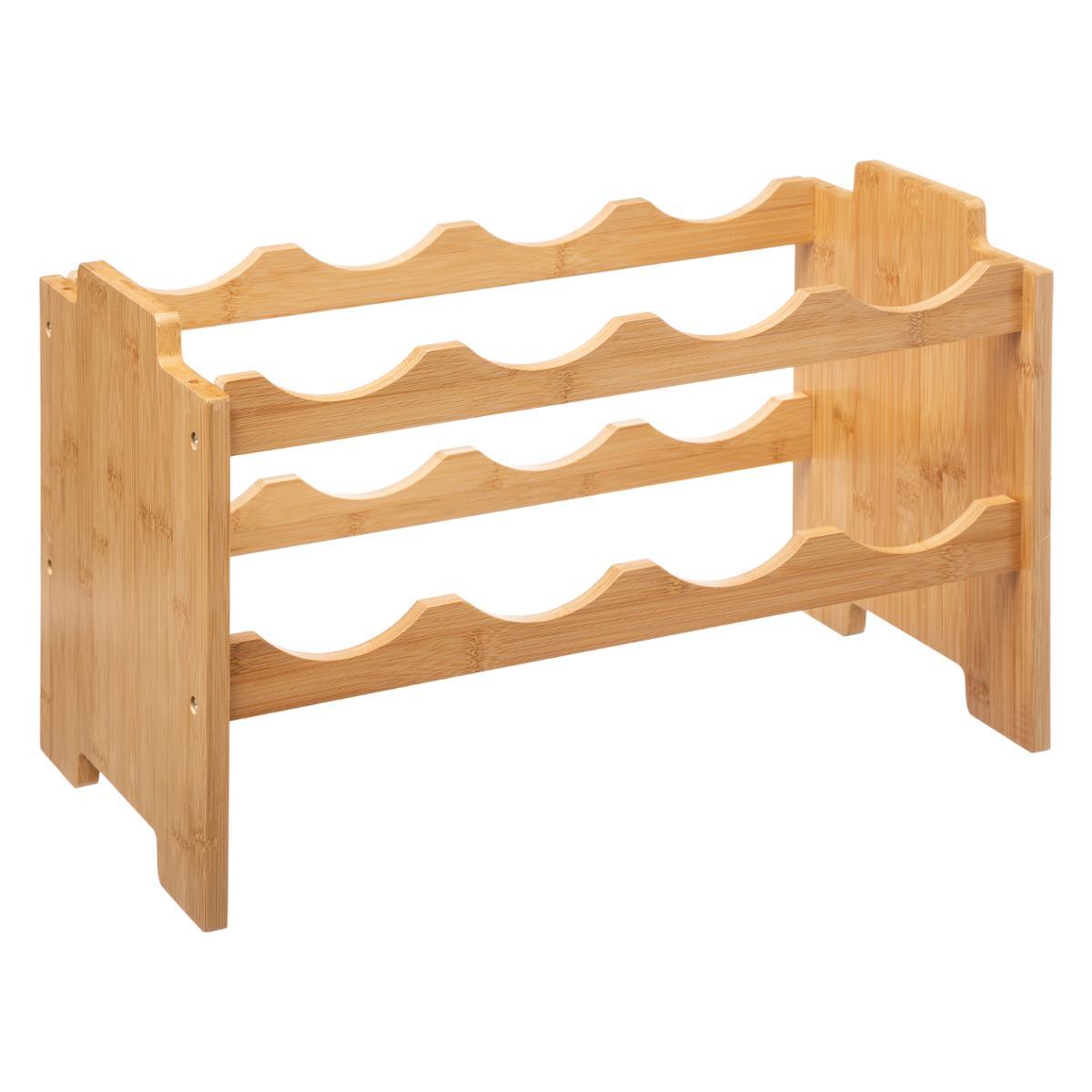 RACK BOUTEILLE X8 SUPERPOSE BAMBOU