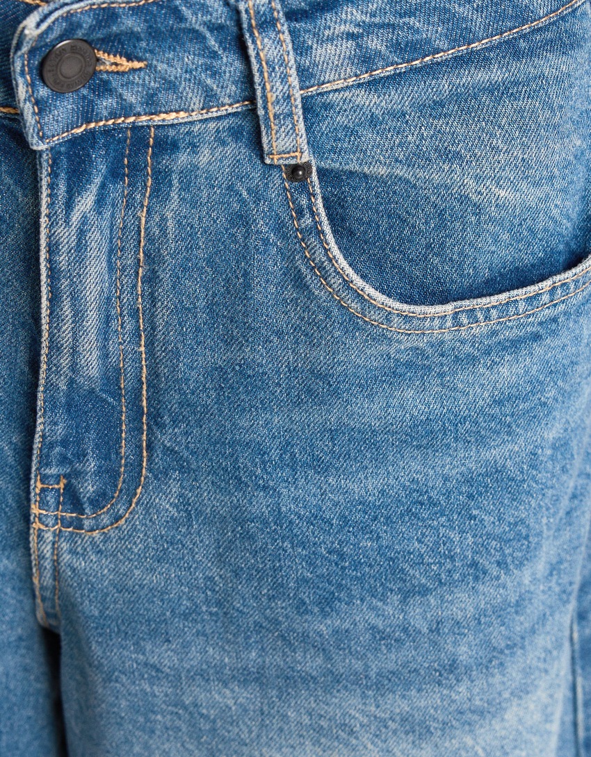 Bermudas largas de ganga