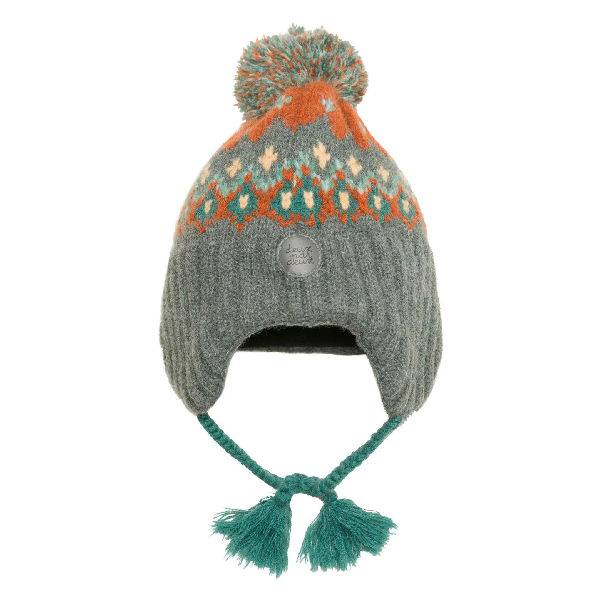 Deux par Deux Tuque Tricot Renard 6-24mois