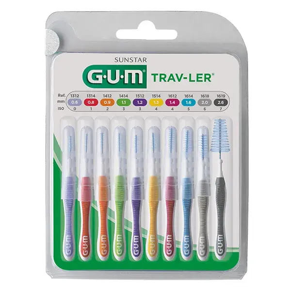 Gum Trav-Ler Escovas Interdentais 10 unidades
