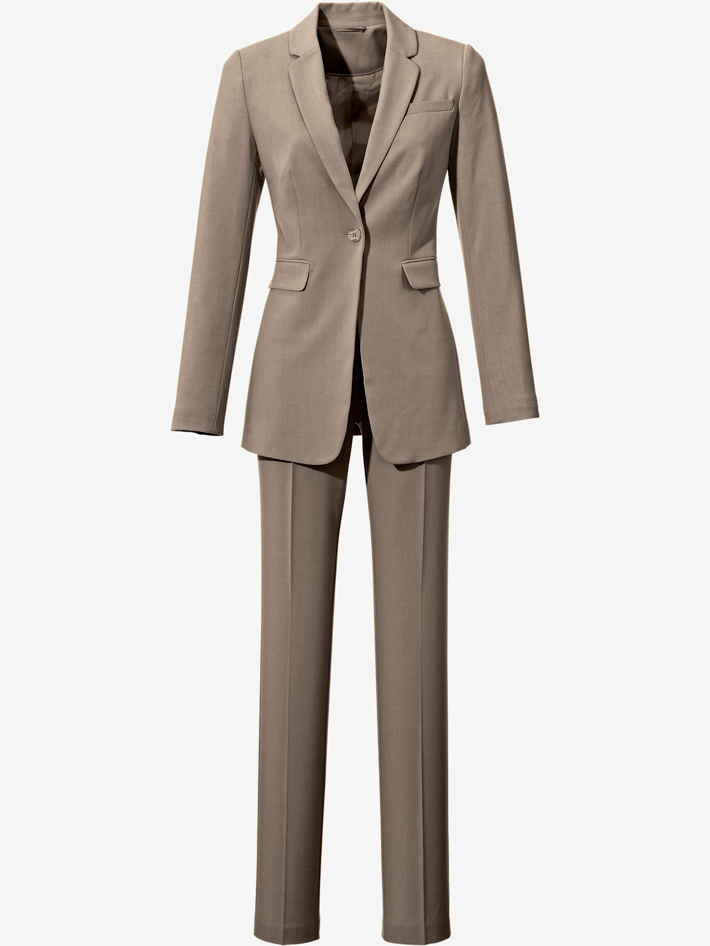 Tailleur pantalon coupe droite