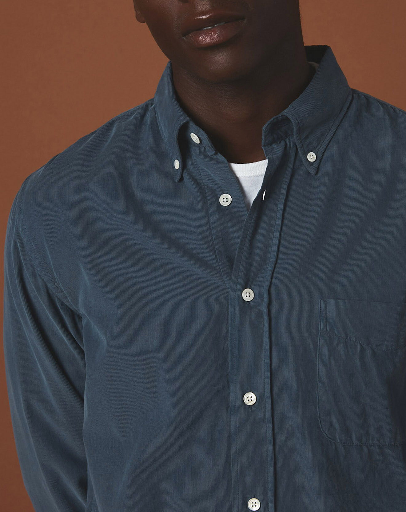 Hartford Chemise en Velours Milleraies regular Pitt Pat raf