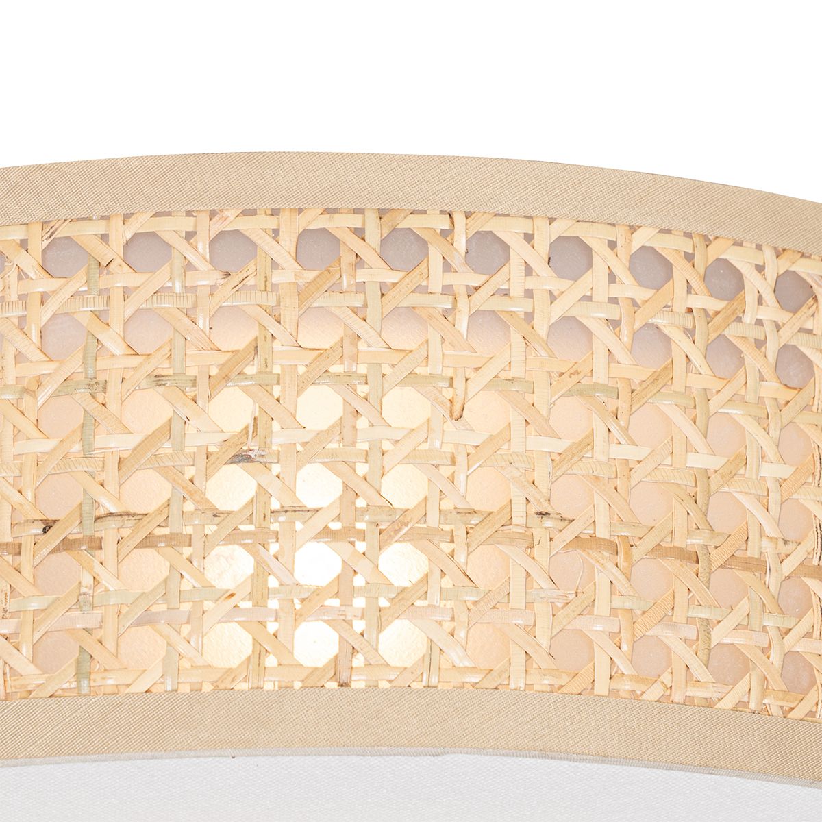 Oosterse plafondlamp rotan 30 cm - Tromma