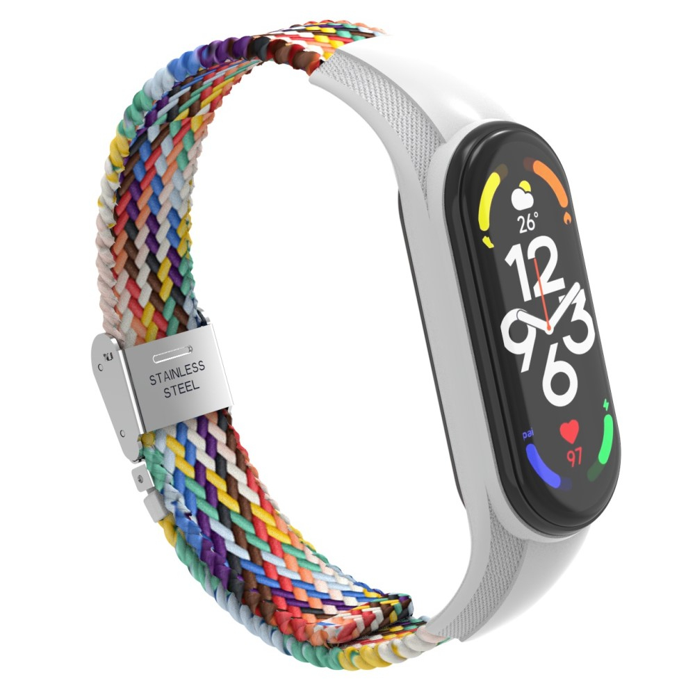 Xiaomi Mi Band 7 / 6 / 5 / 4 / 3 Elastisches Nylon Gummi Armband (Gelenkumfang: 160-210mm) - Bunt