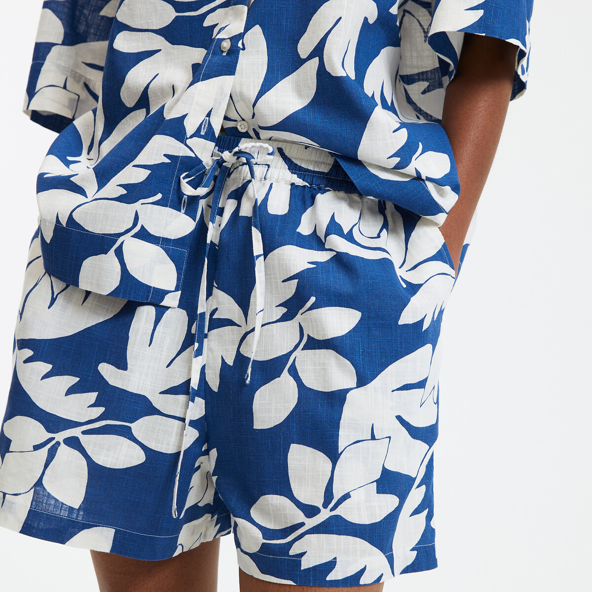 COLEÇÕES LA REDOUTE<br>Shorts estampados com cintura elástica