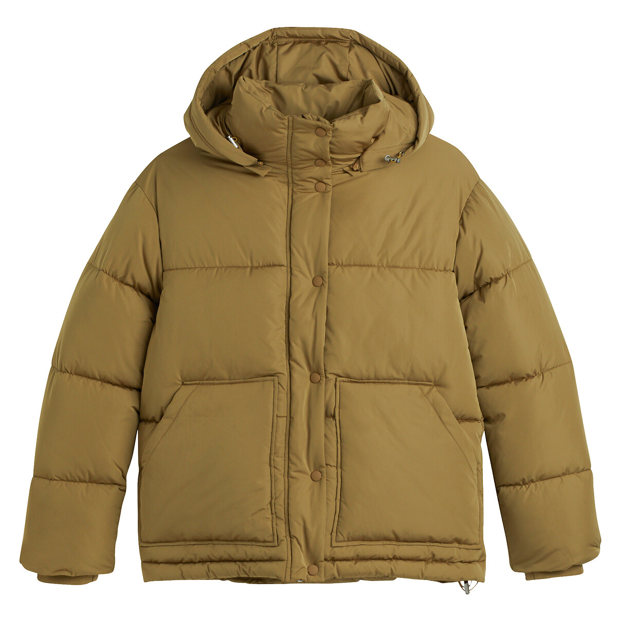 COLEÇÕES LA REDOUTE<br>Korte donsjas met kap