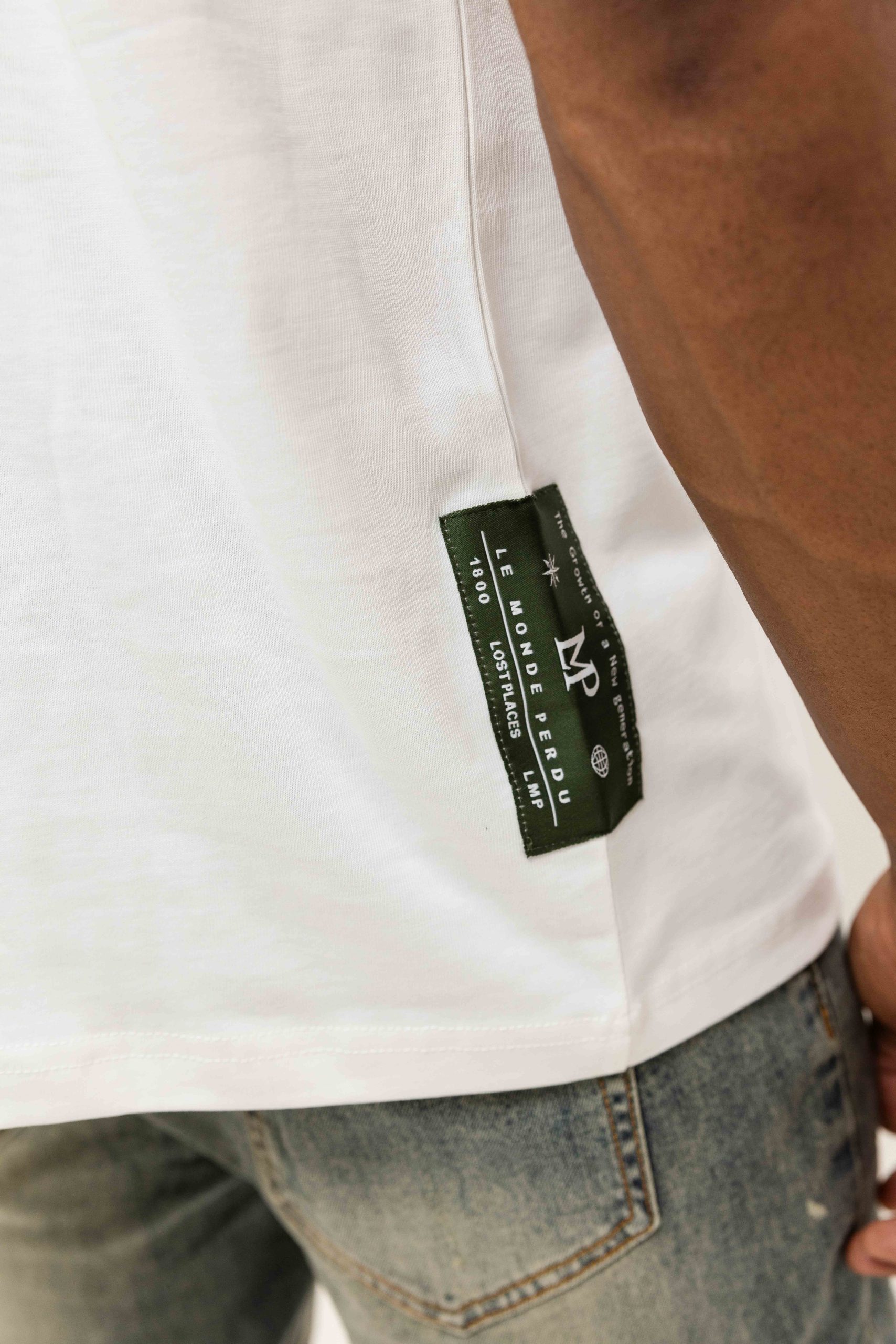 Le Monde Perdu Sterna T-Shirt Heren Gebroken Wit