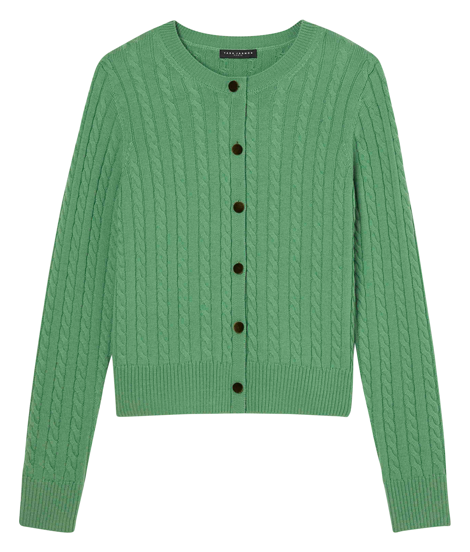 GASPARD - Cardigan droit en laine | Vert