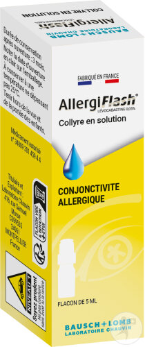 Chauvin AllergiFlash 0,05% Gouttes Oculaires Conjonctivite Allergique Flacon 5ml