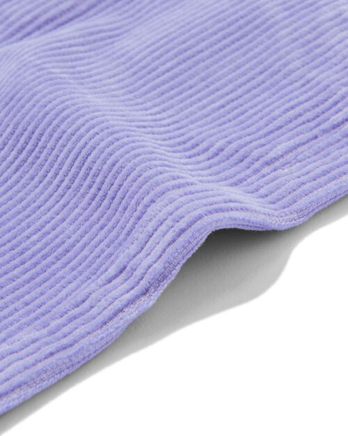 pantalon enfant velours côtelé large violet