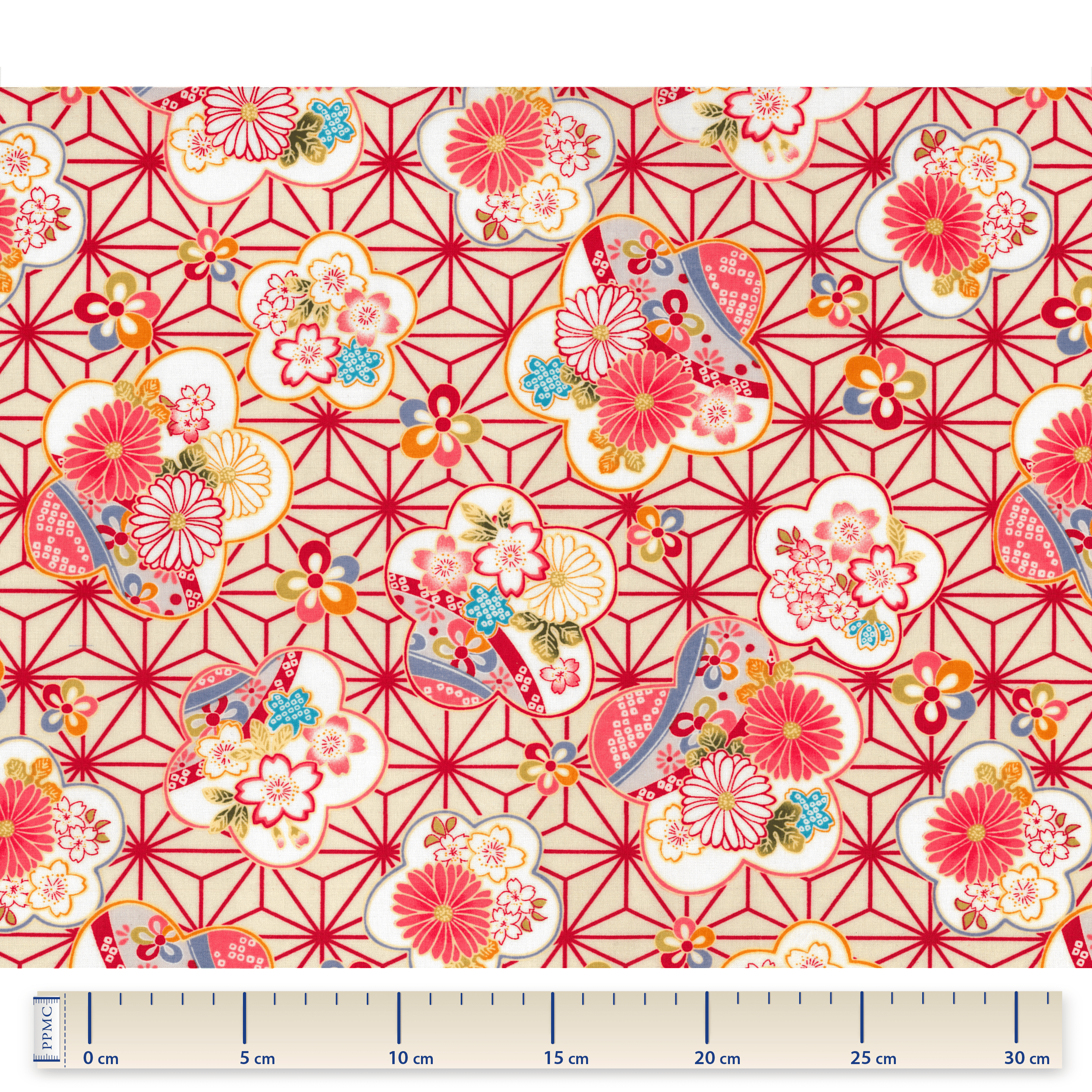 Tissu Enduit Au Mètre Origamis Fleuris