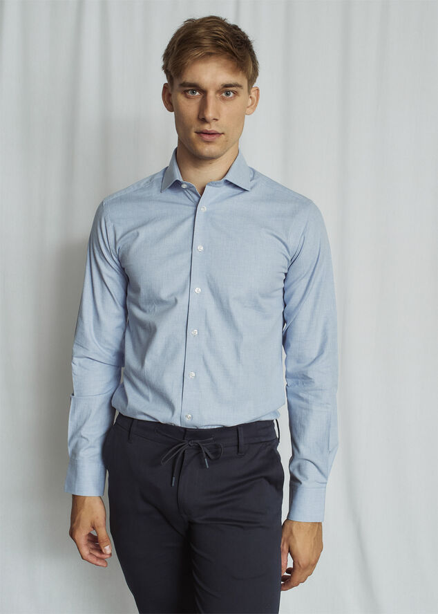 Bruun & Stengade BS McCollum Modern Fit Shirt Light blue