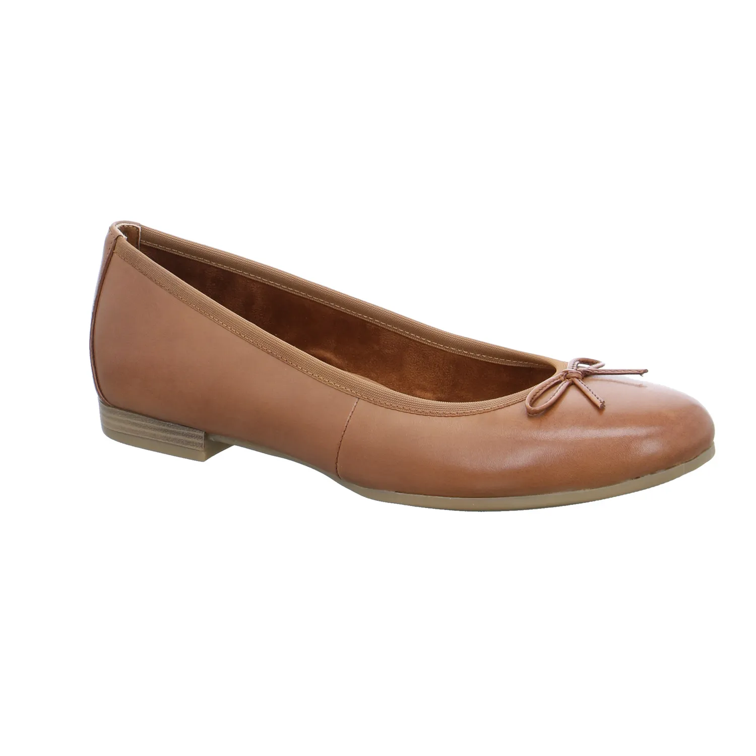 TAMARIS Ballerina Cognac Leder