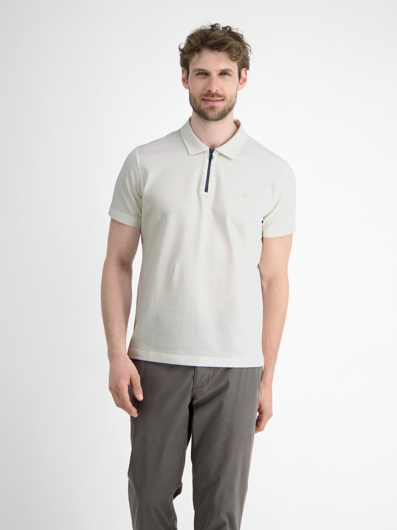 Herren Poloshirt mit Reißverschlusskragen