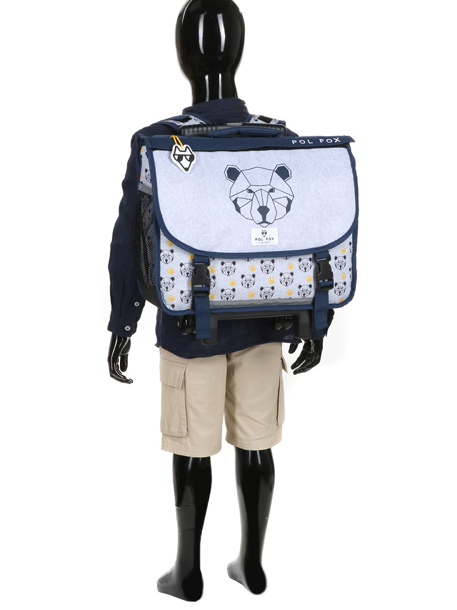 Cartable À roulettes RÀversible Pol Fox Bear 38 cm