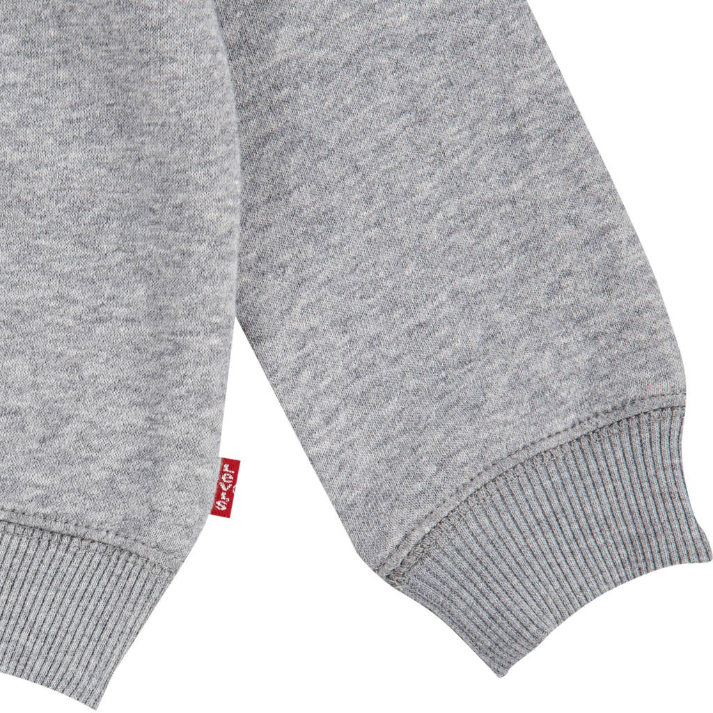 Levi's sweater Batwing met logo grijs melange