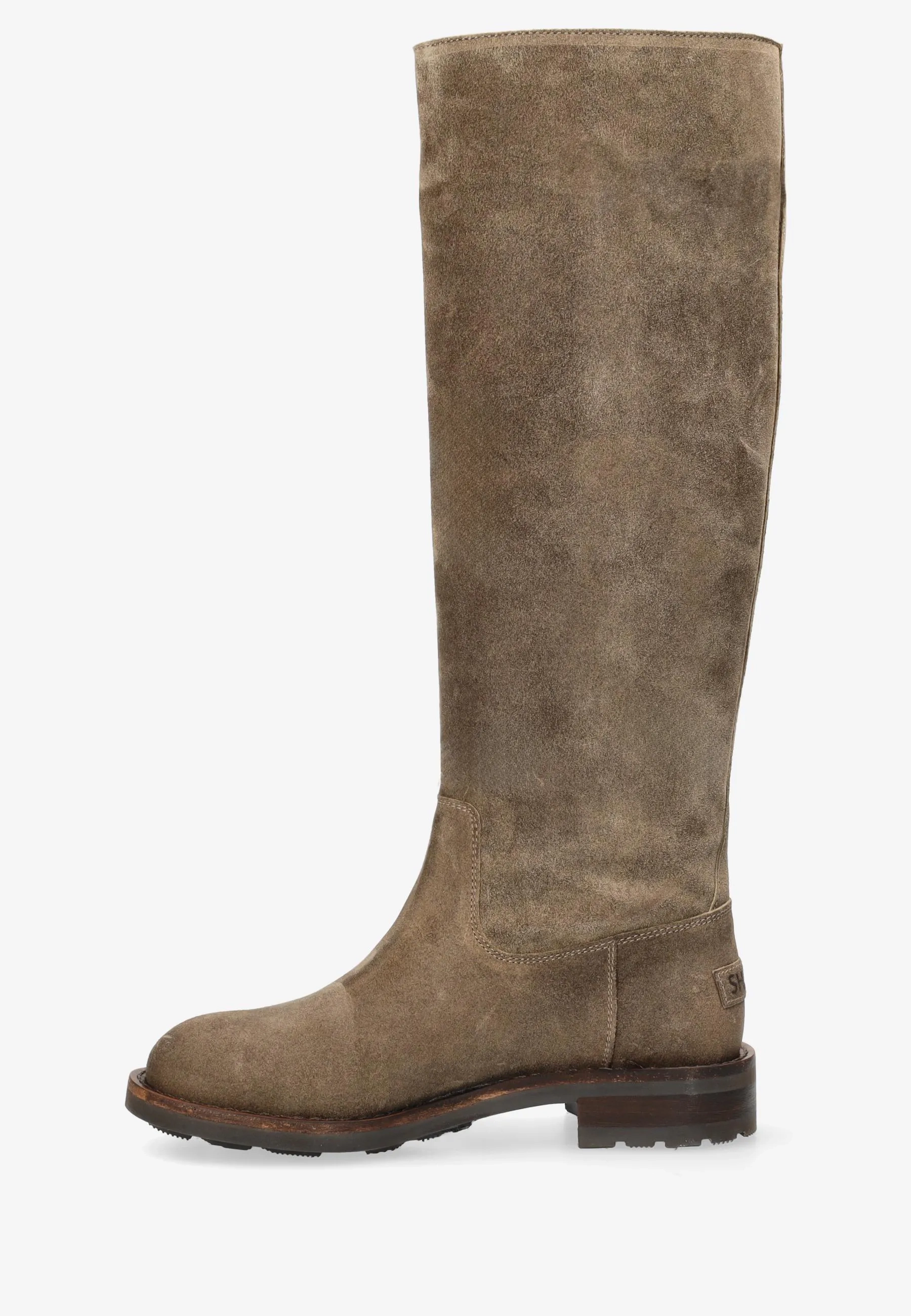 ALYD TUBA Waxed suede Taupe