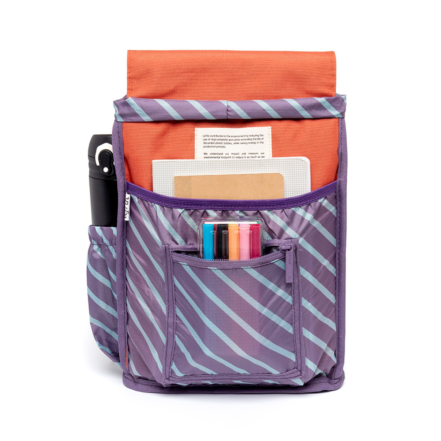 Lefrik Scout Mini Backpack stripes orange