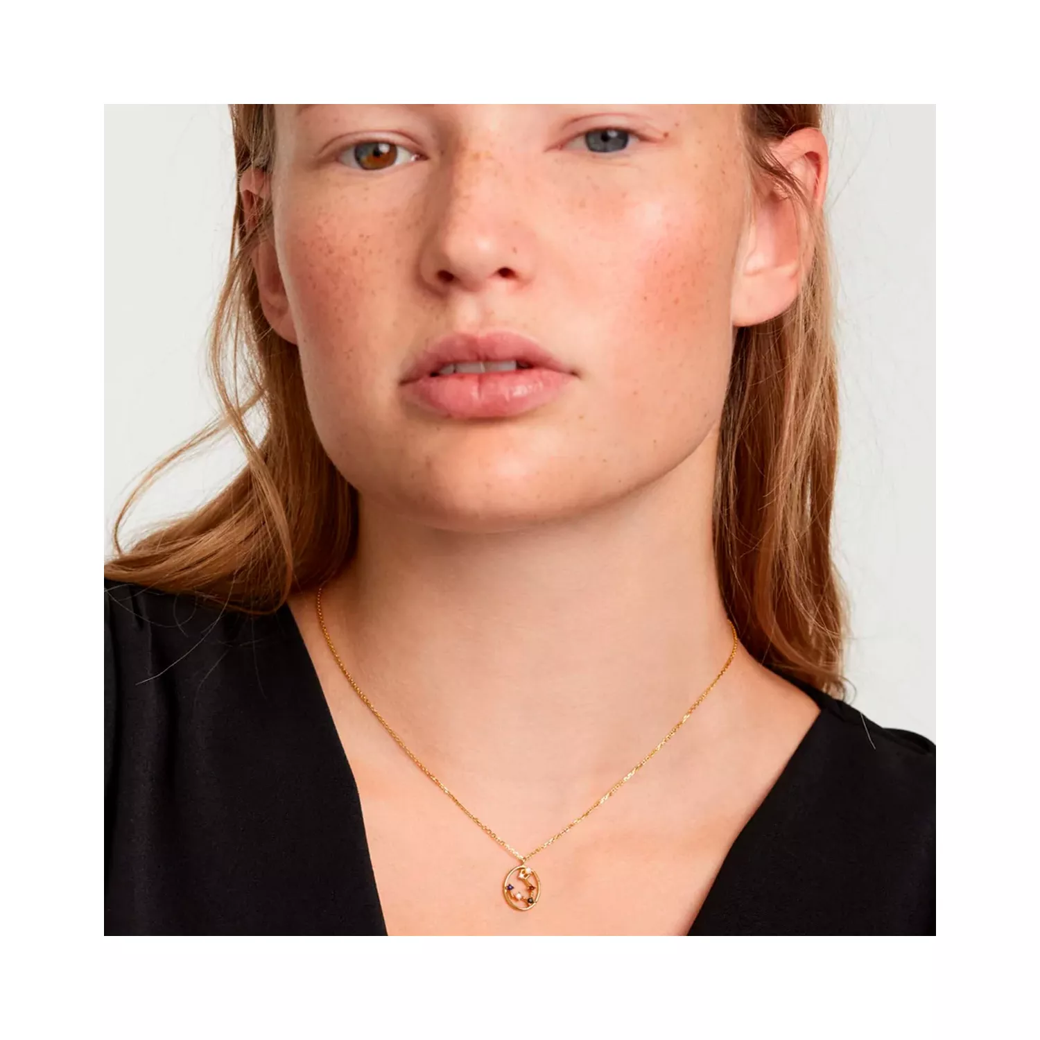 PDPAOLA Pisces Halskæde 18 kt. Forgyldt Sølv CO01-343-U