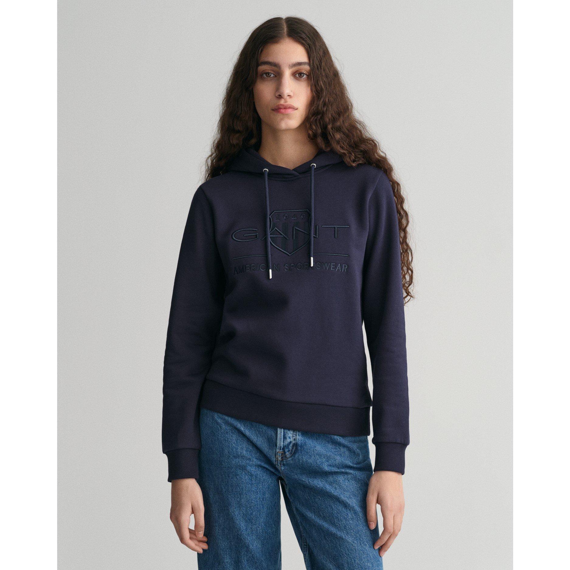 Gant Tonal Logo Archive Shield Hoodie
