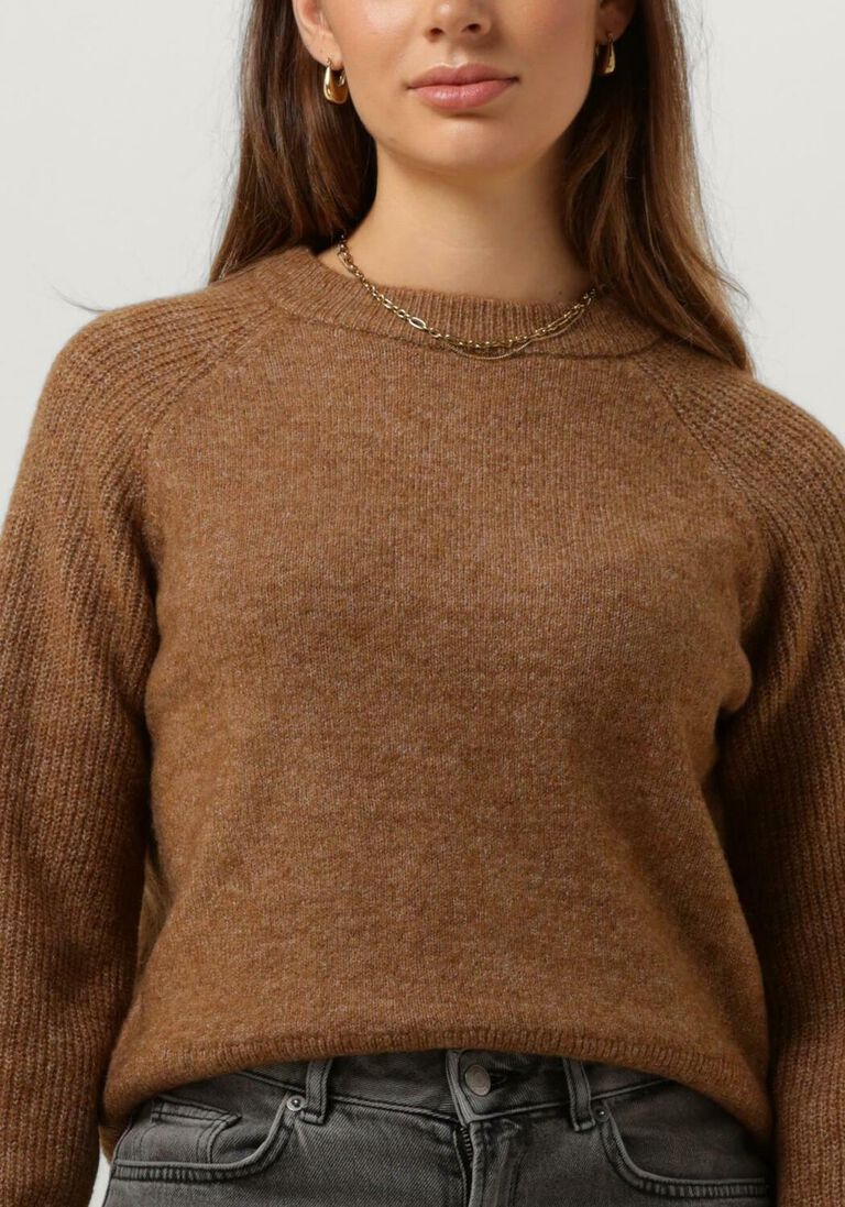 SELECTED FEMME bruine selected femme trui slfrena ls knit o-neck camp
