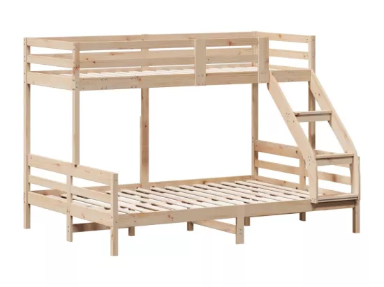 Lit superposé 90x200-140x200 bois de pin massif